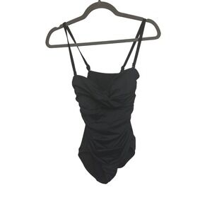 Ruched‎ One Piece Swimsuit Tummy Control Adjustable Straps